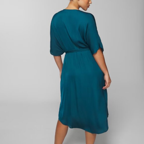 NWT Soma Crinkle Satin Midi Robe - Picture 4 of 6